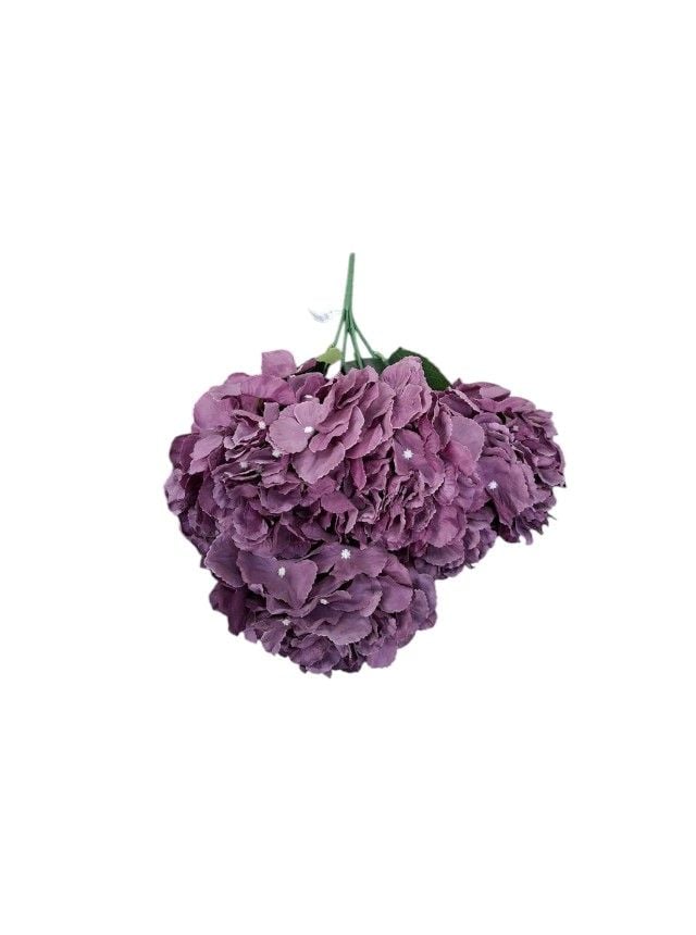 Flori artificiale Engros Buchet hortensii – 52 cm, flori mari, material textil