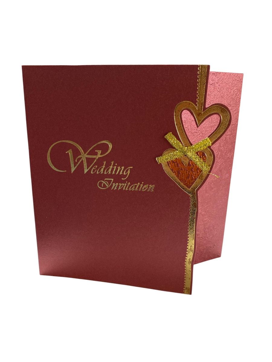 Invitatii de nunta pentru personalizat, plic inclus, dimensiuni: 15 x 14..5 cm