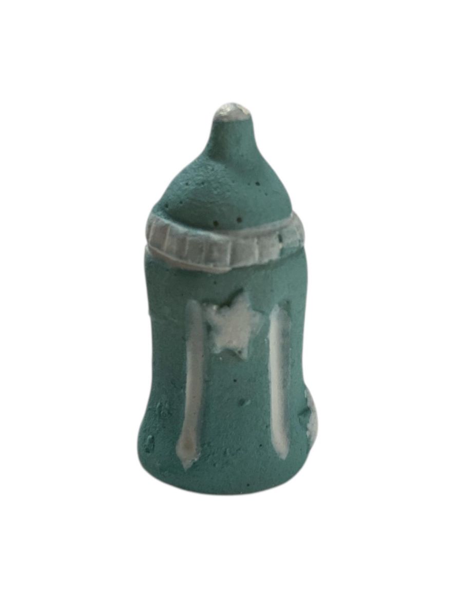 Marturie botez din ipsos in forma de biberon, 12/set, ALBASTRU, 3 cm