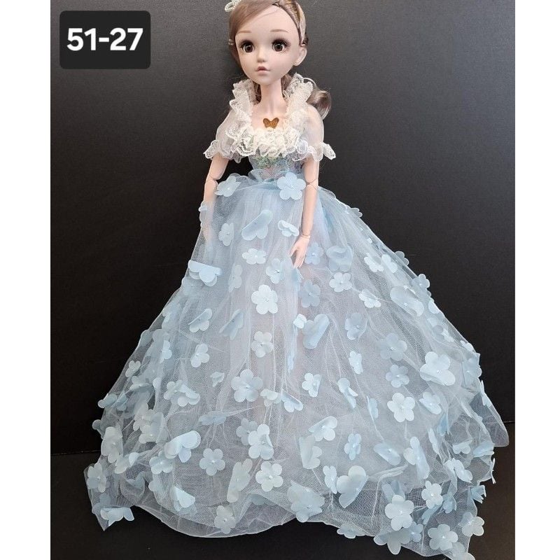 Papusa Engros, 50 cm, printesa, rochie tulle