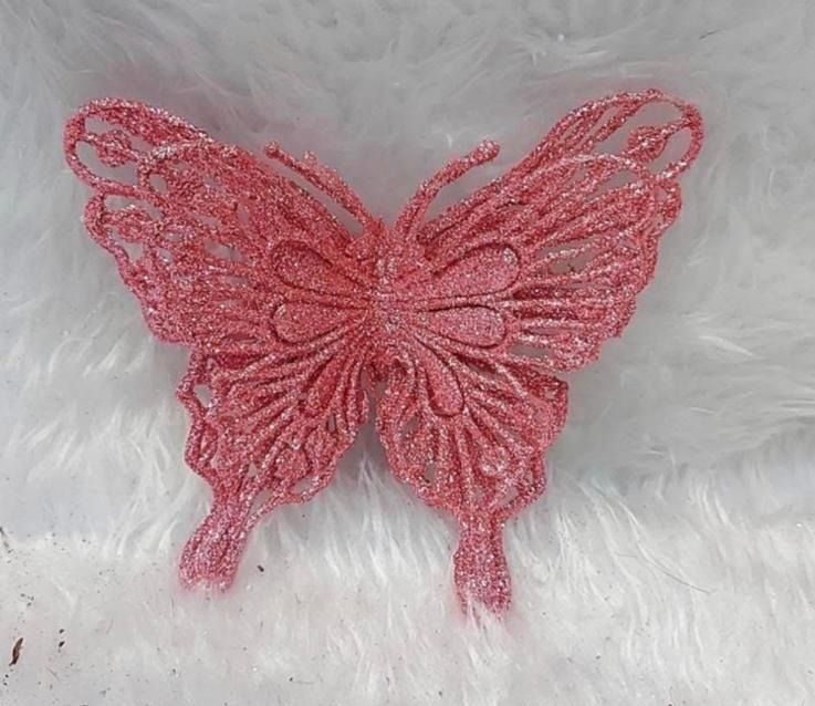 Fluturi decorativi Engros cu sclipici, decor Craciun si Evenimente