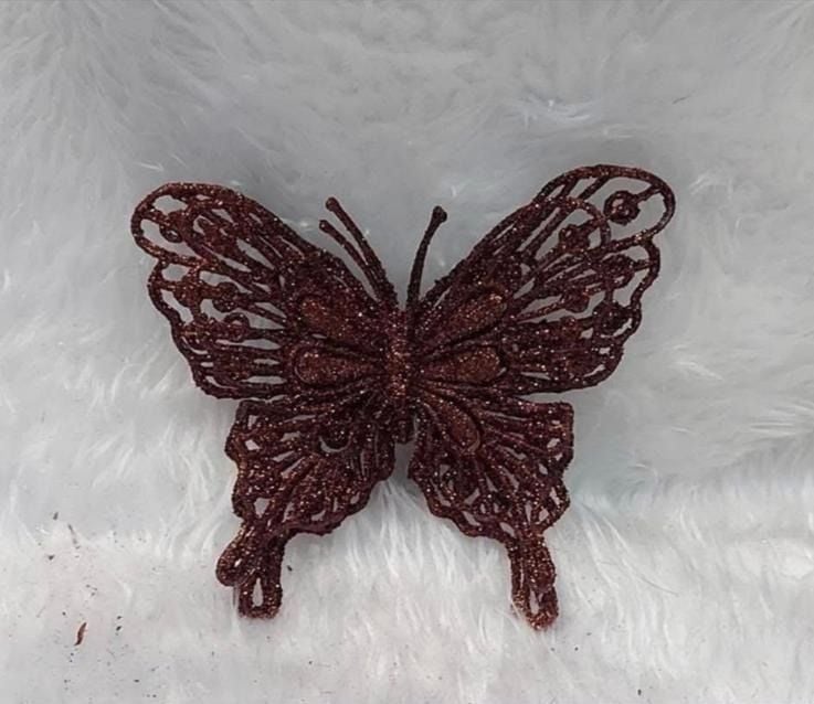 Fluturi decorativi Engros cu sclipici, decor Craciun si Evenimente