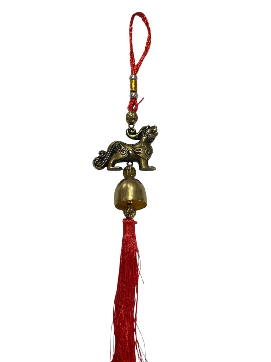 Amuleta canaf Feng Shui cu Cilin si clopotel