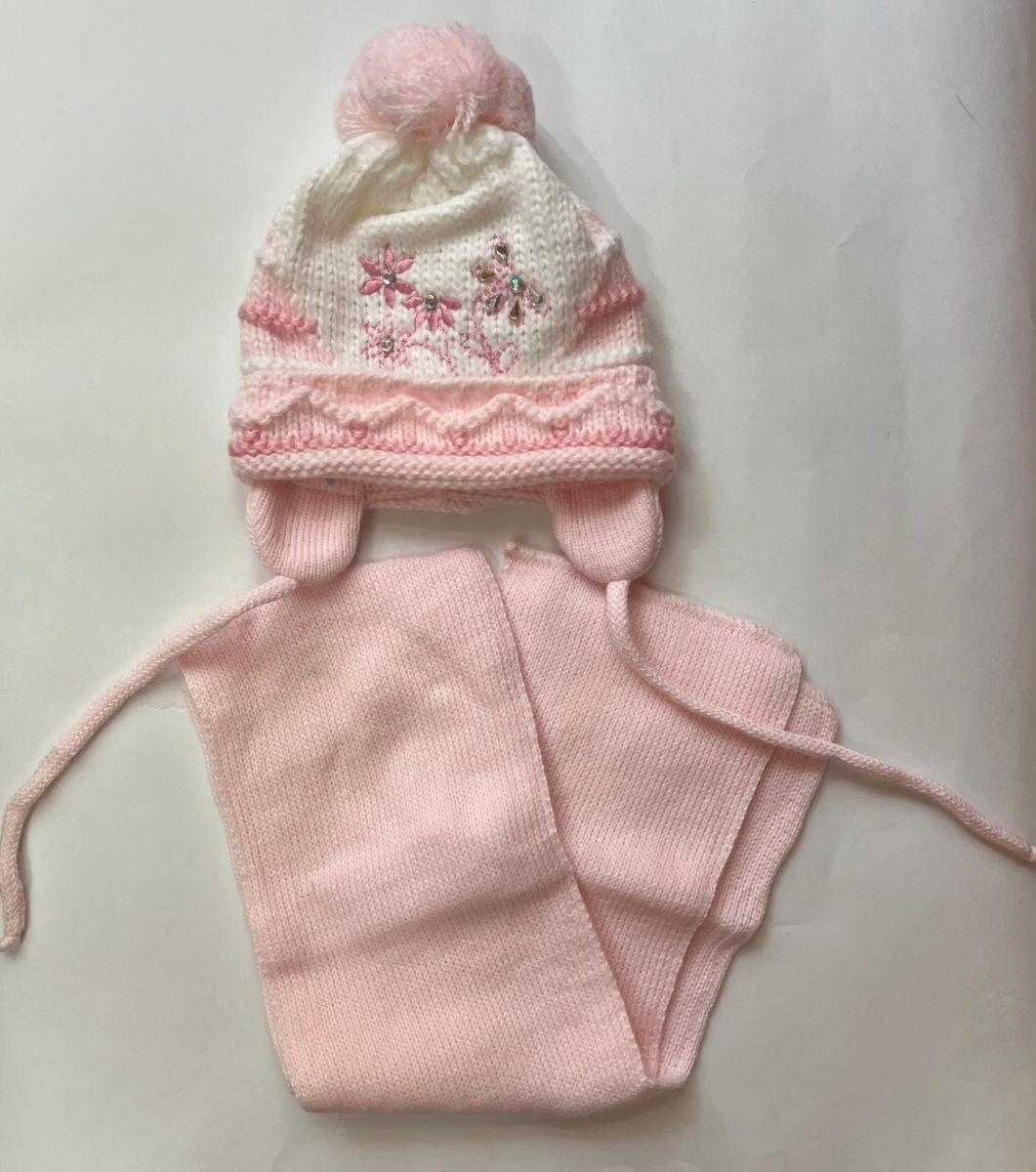 Set caciula si fular pentru fetite Engros NEW KIDS