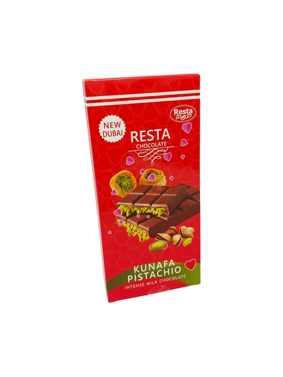 Ciocolata Resta „Kunafa Pistachio” 130g En-gross