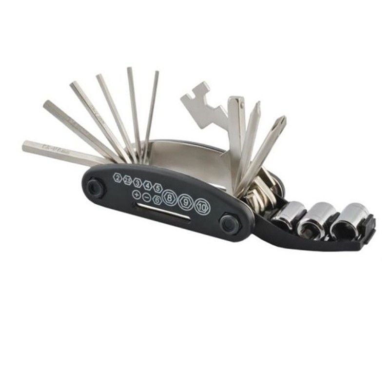 Kit multifunctional bicicleta 16 in 1, chei, surubelnite, inbus, levier Engros