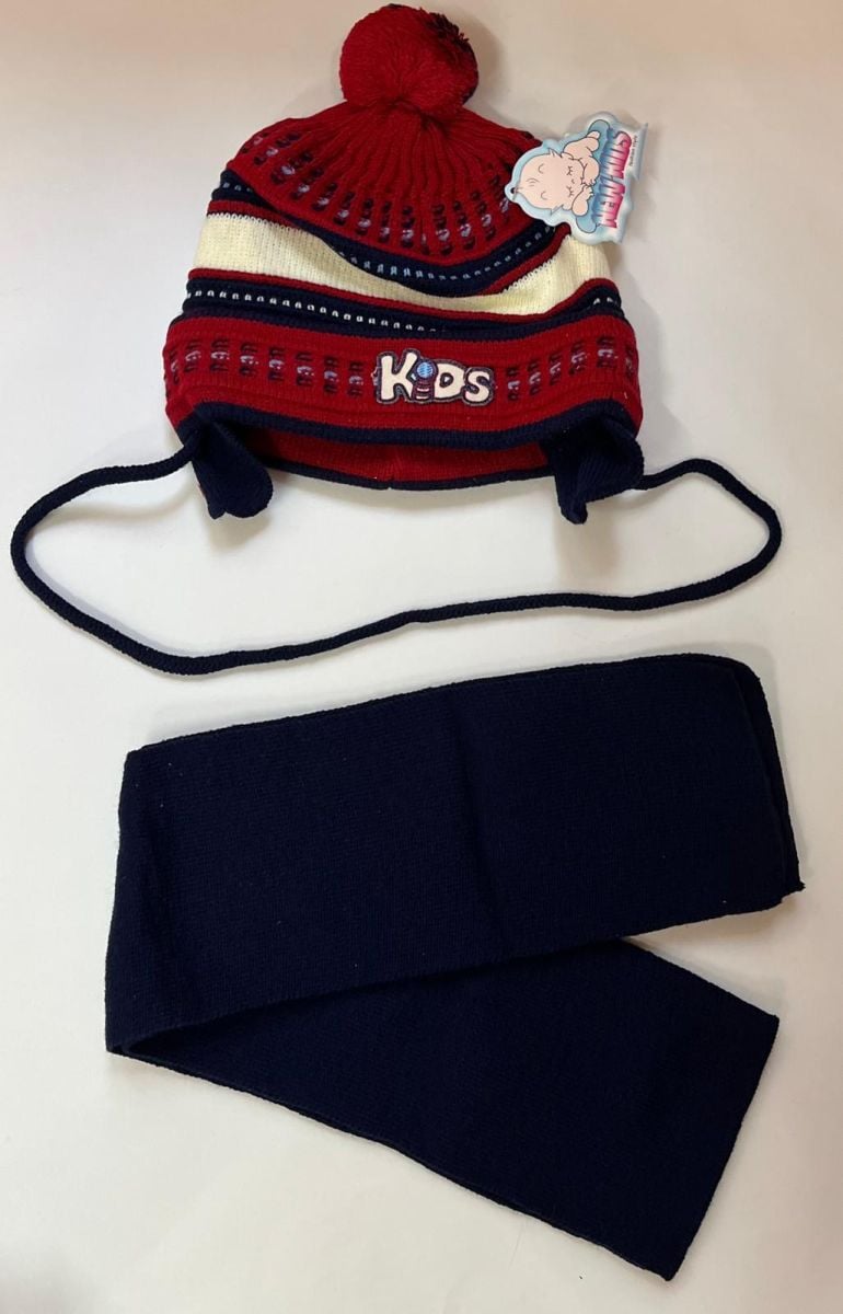 Set caciula si fular pentru baieti Engros NEW KIDS
