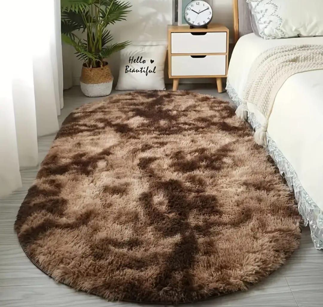 Covoare Fluffy En-Gros, Maro, 80x160cm, Design Modern, Elegant si Confortabil