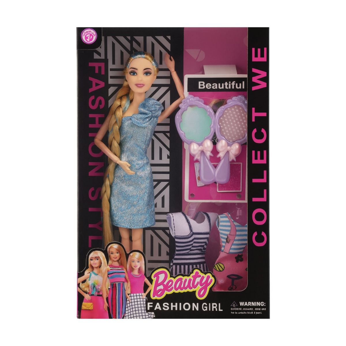 Păpușă 30cm Corp Mobil, cu Accesorii și Haine de Schimb, Diferite Modele Engros