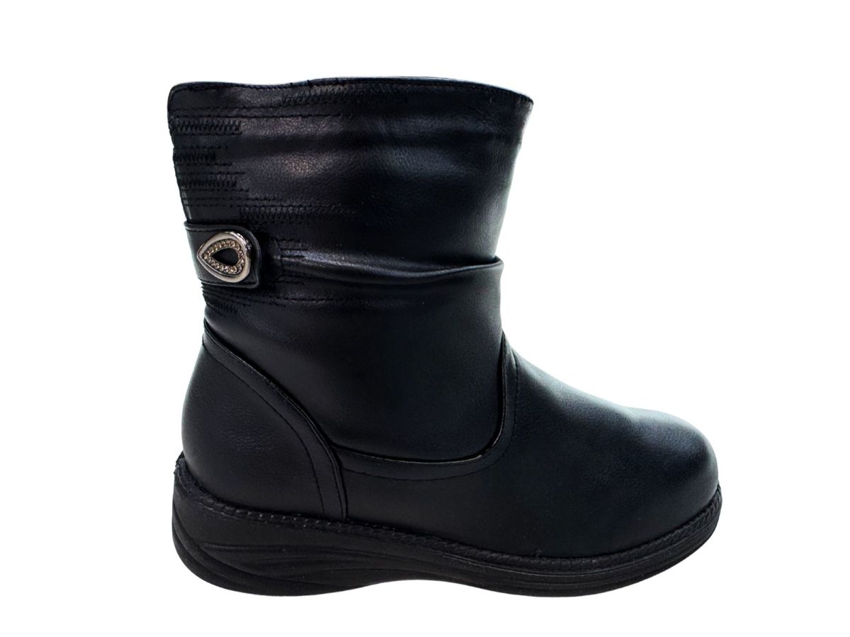 Ghete Dama, Interior Imblanit, Accesoriu Stralucitor, Piele Ecologica, Engross, Marimi 36-41, 8buc/bax