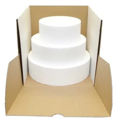 CUTII PENTRU TORT ETAJAT, ALBE 26.5x26.5xh25 cm