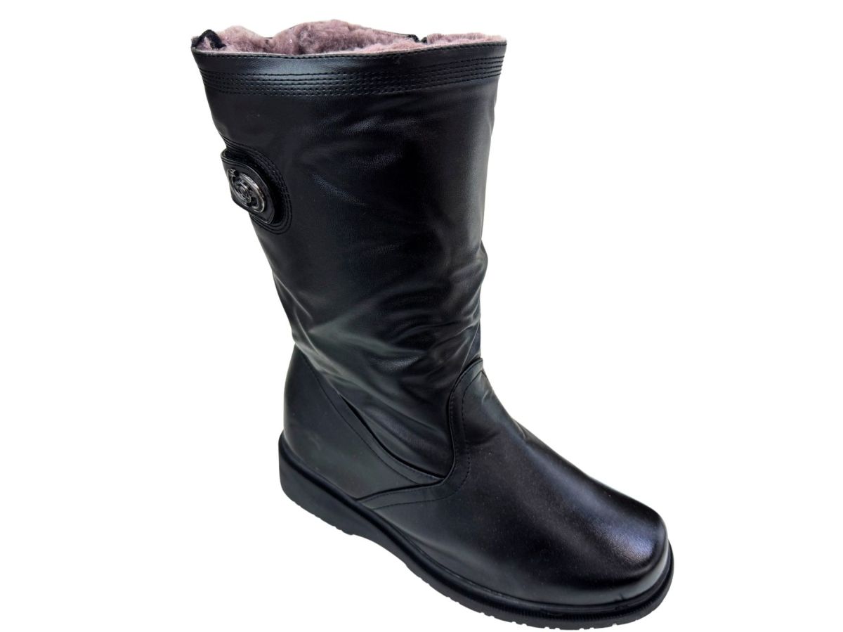 Cizme Dama , Iarna,Lungi, Interior Imblanit, Inchidere Fermoar Lateral, Design Modern, Engross, Marimi 38-43, 6buc/serie