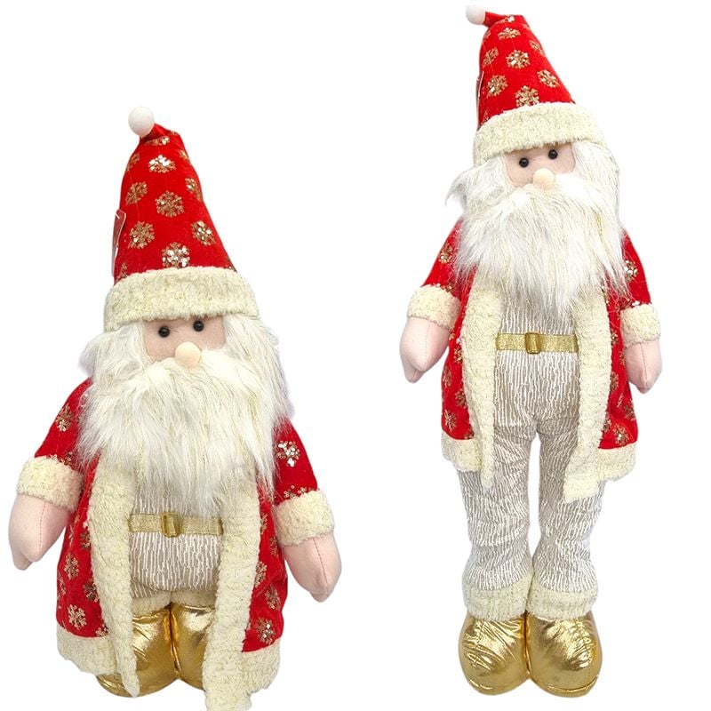 Decoratiune cu picioare telescopice cu lumini de Craciun \'Mos