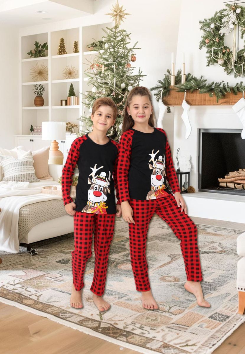 Pijama Copii Engross, Colectie Craciun 2025-2026, Maneca Lunga, Bumbac 100%