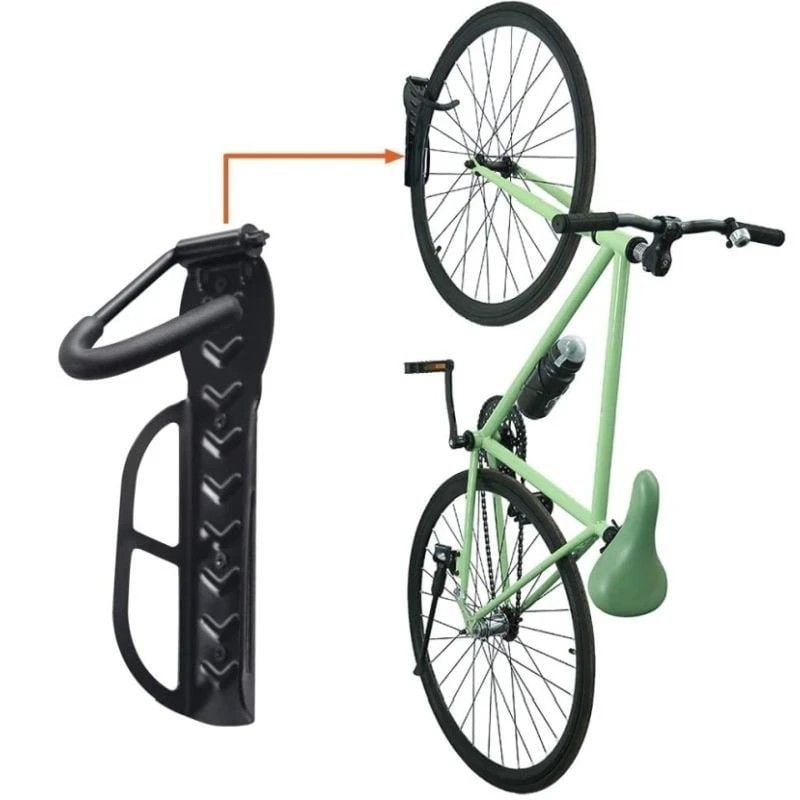 Suport bicicleta, fixare pe perete, universal, metalic, prindere carlig Engros