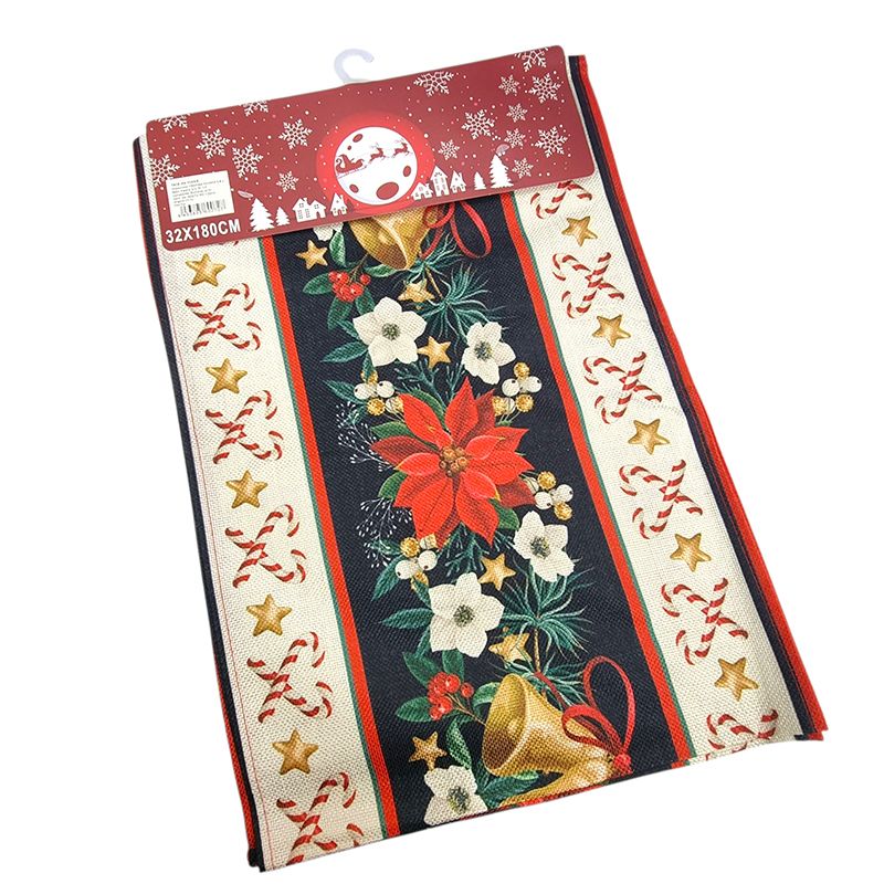 Naproane pentru masa cu imprimeu Craciun, model transversal 30 x 180 cm