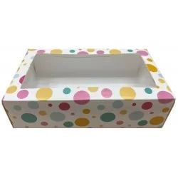 CUTII PENTRU MACARONS CU BULINE 18x11x5,5 cm (50 buc/set)