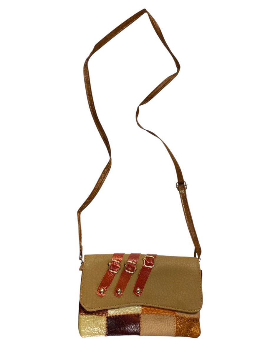 Geanta din piele, diverse combinatii de culori, dimensiuni: 19 x 12 cm, cod E33