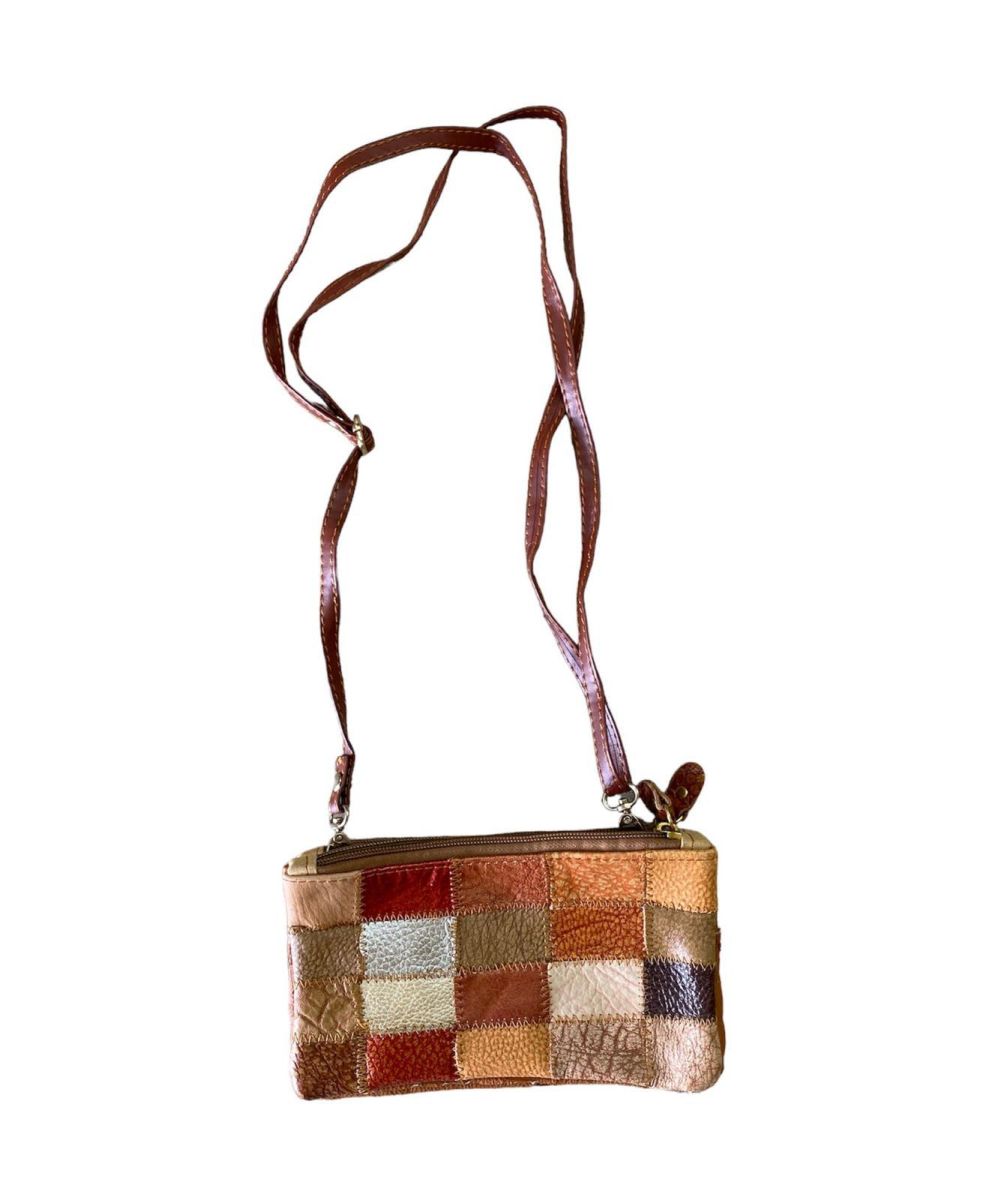 Geanta din piele, diverse combinatii de culori, dimensiuni: 20 x 11 cm