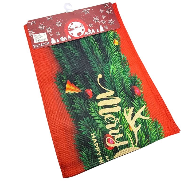 Naproane pentru masa cu imprimeu Craciun, model transversal 30 x 180 cm