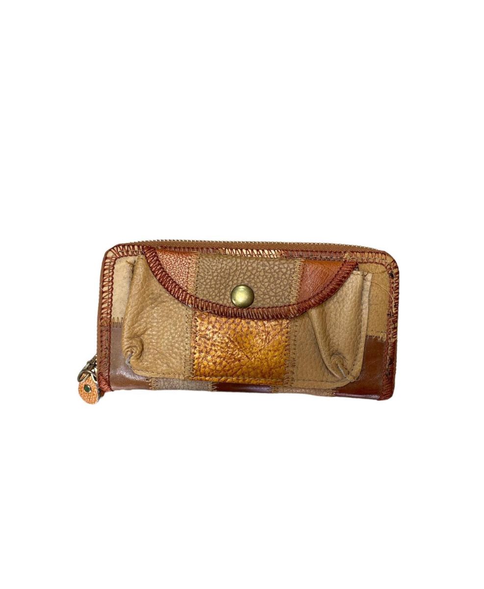 Portofel din piele, diverse combinatii de culori, dimensiuni: 19 x 9.5 cm
