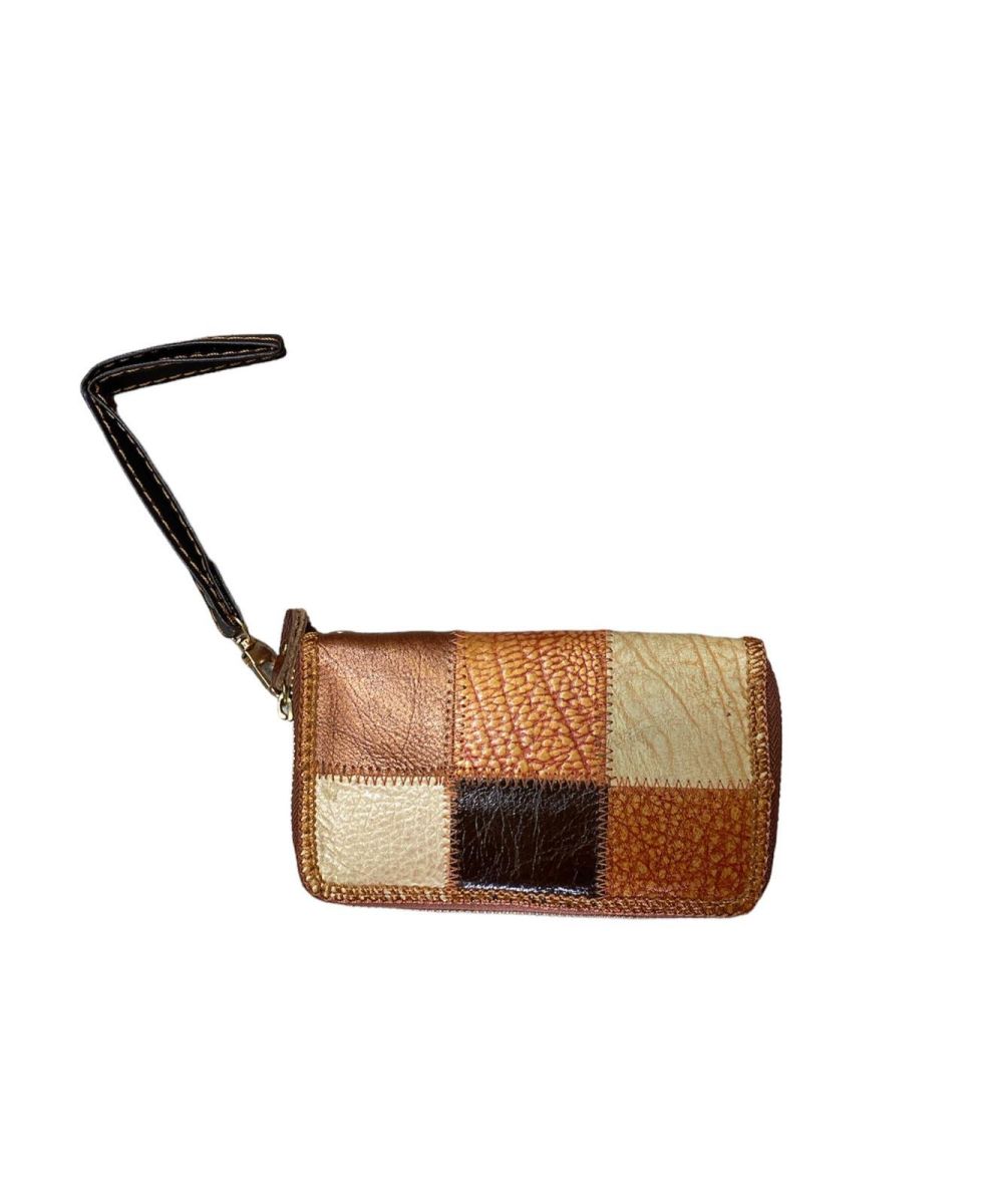 Portofel din piele, diverse combinatii de culori, dimensiuni: 16 x 9.5 cm, cod E35