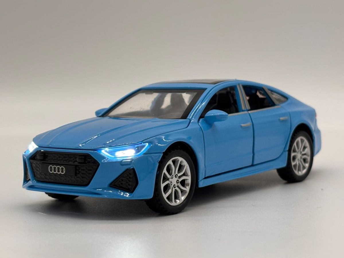 Automacheta Audi A7, din Metal, cu Sunete, Lumini, Elemente Mobile, 15 cm