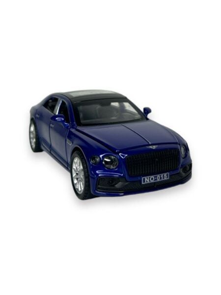 Macheta Bentley Continental GT, Metal, Cu Lumini si Sunete de Motor, Functii de Deschidere Usi si Pull-Back, 15 cm, Albastru