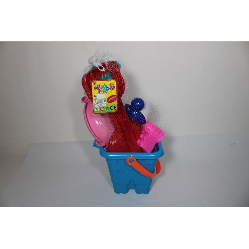 Galetusa Engros de nisip cu unelte , 9 piese 805-256A , 20x17x17cm