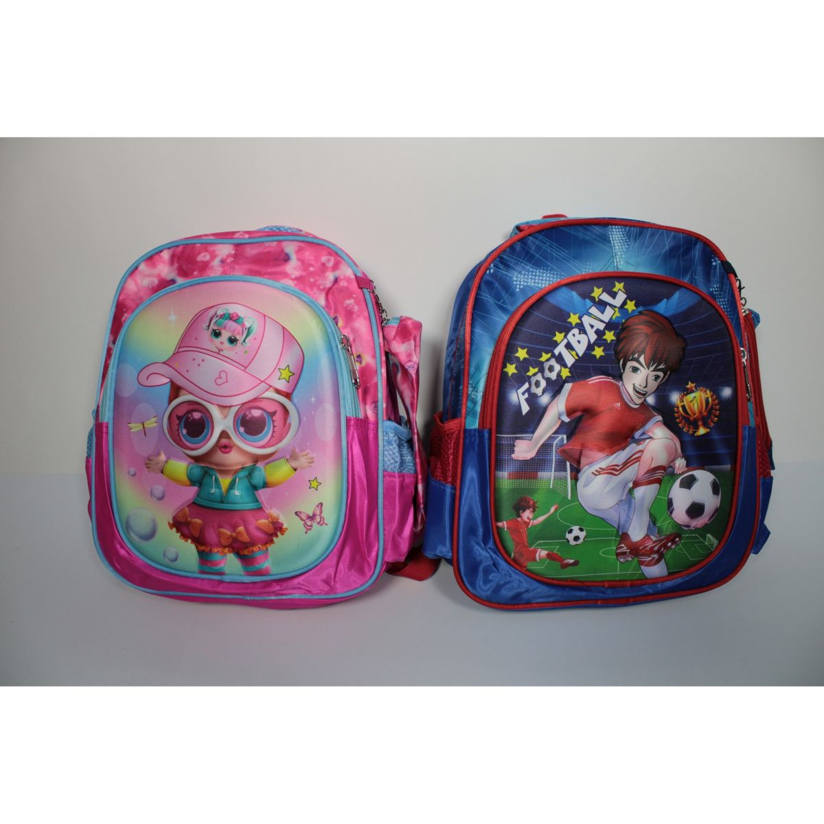 Ghiozdan Engros cu 2 fermoare + penar 1333 , 36x30x15cm