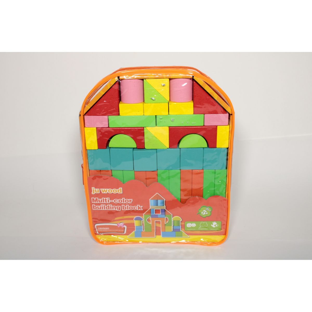 Joc Engros de constructie din lemn la ghiozdan 24*19 cm