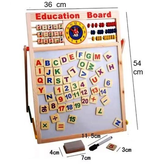 Tabla multifunctionala Dubla din lemn 54*36 cm ,cu 2 fete, Engros