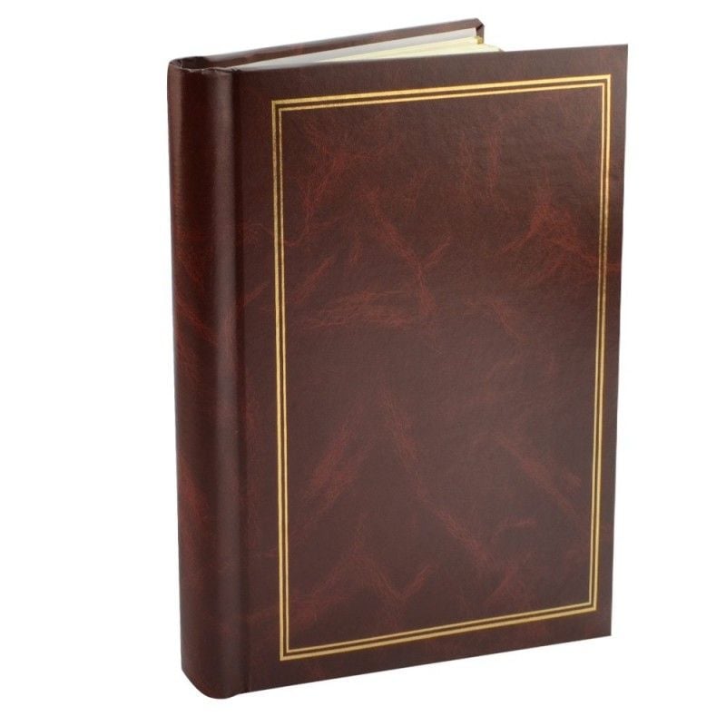 Album foto Clasic, 10 file autoadezive, tip carte, spatiu notite, format 9x13, 10x15, pagini cartonate, dimensiune 25x29 cm Maro Engros