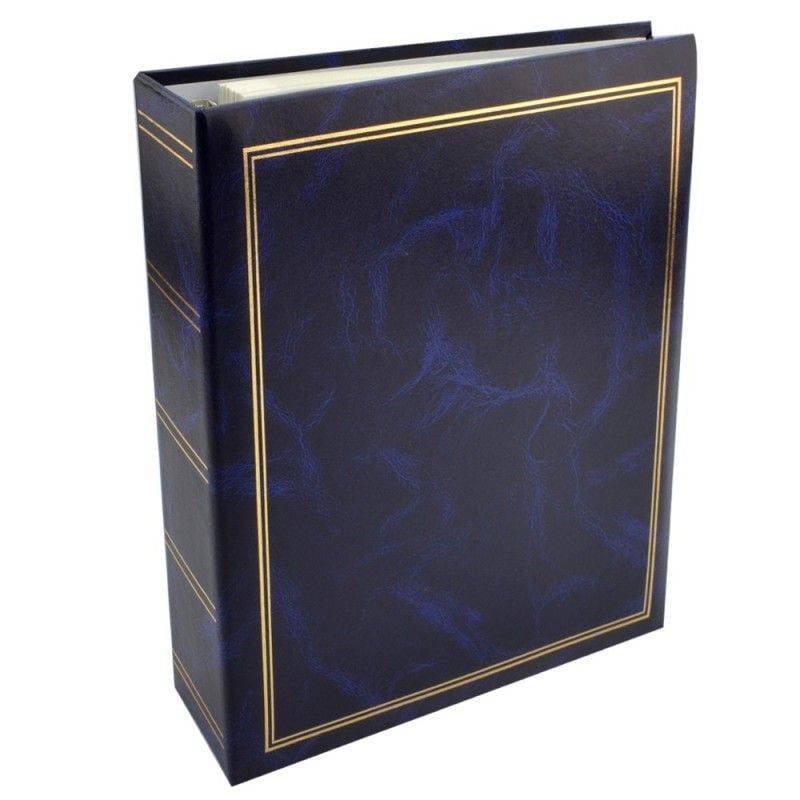 Album foto Classic 23x28 cm, 50 pagini albe autoadezive, tip caiet mecanic Albastru Engros