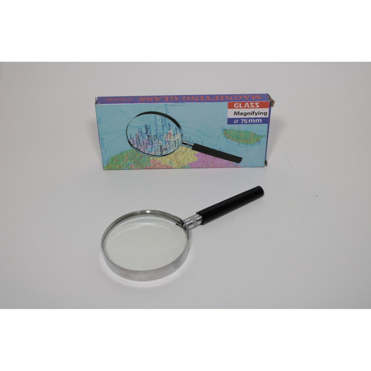 Lupa Engros cu maner de plastic , 7.5 cm