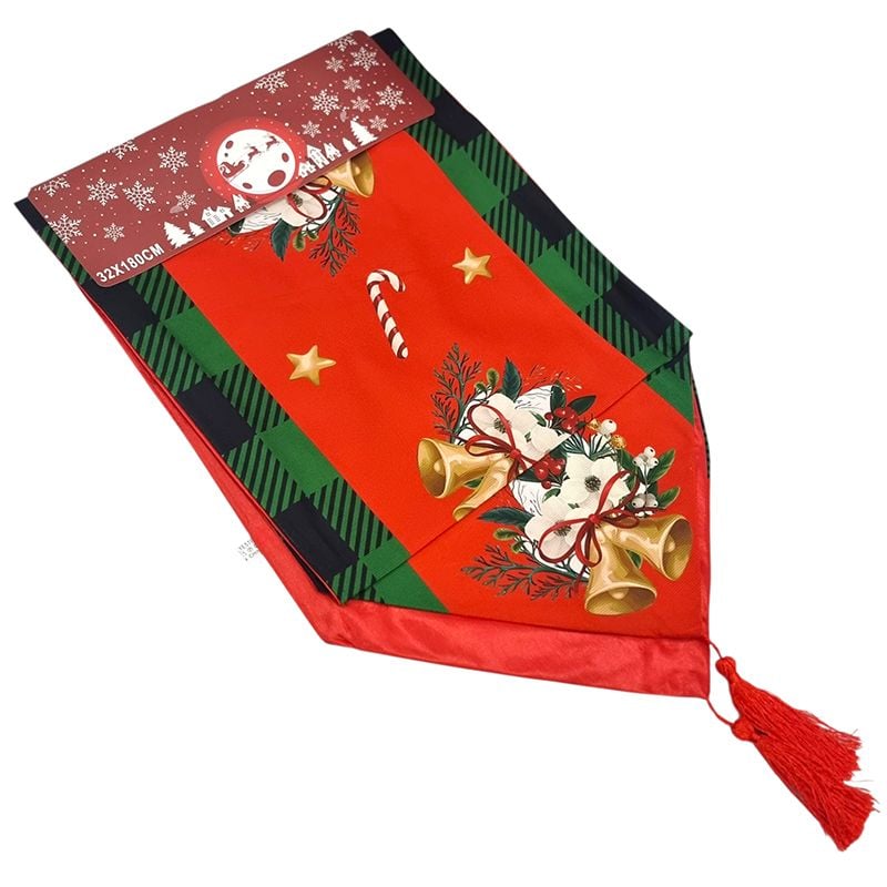 Năproane de masă 32 x 180 cm cu imprimeu de Crăciun, model transversal, en-gros