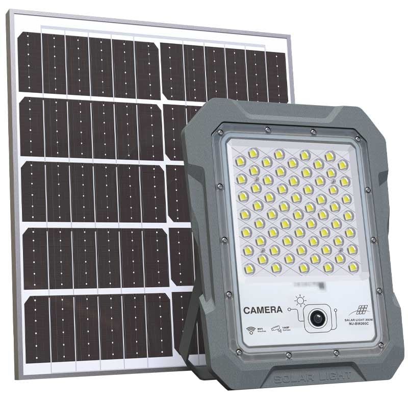 Proiector LED Solar cu Camera 4MP, Senzor Radar si Control prin APP - 200W, Panou Solar 30W, Acumulator 30Ah, ClassLights Engros