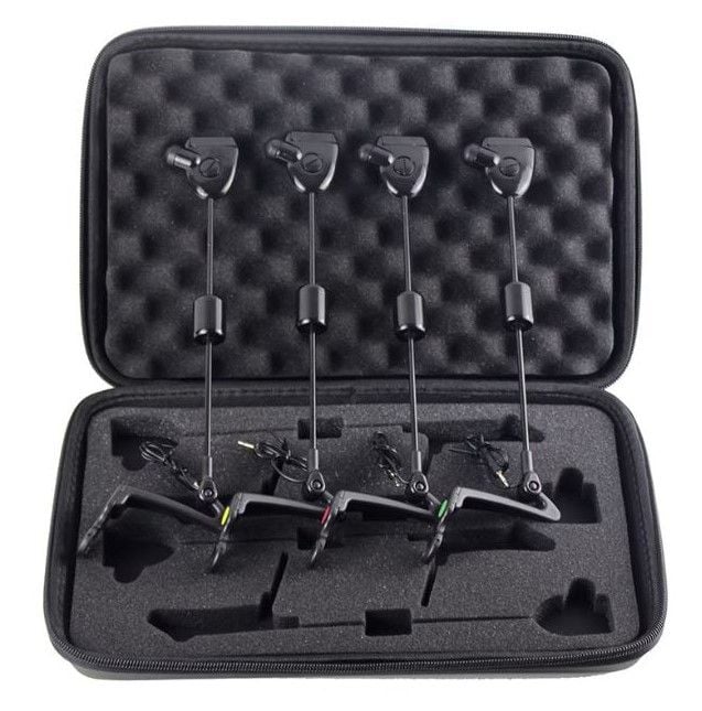 Set 4 Swingere Almarox Black, cu penar pentru transport, greutate reglabila, iluminare led in culori diferite, mufa jack