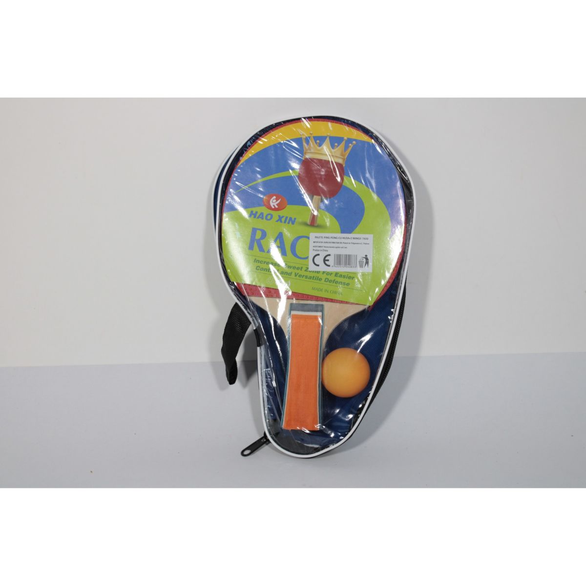 Palete Engros ping-pong + 2 mingii in husa cod 7600 , 24 x17 cm