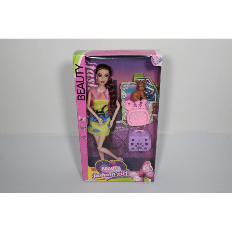 Papusa Engros cu accesorii animale la cutie 5821 , 18 x 4 x 32 cm