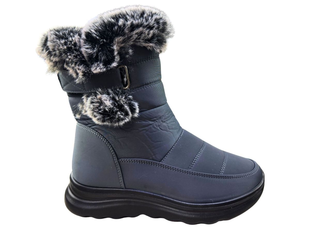 Cizme Iarna Dama Imblanite, Blana Sintetica Moale, Material Termoizolant, Talpa Antiderapanta, Engross, Marimi 37-42, 8buc/bax