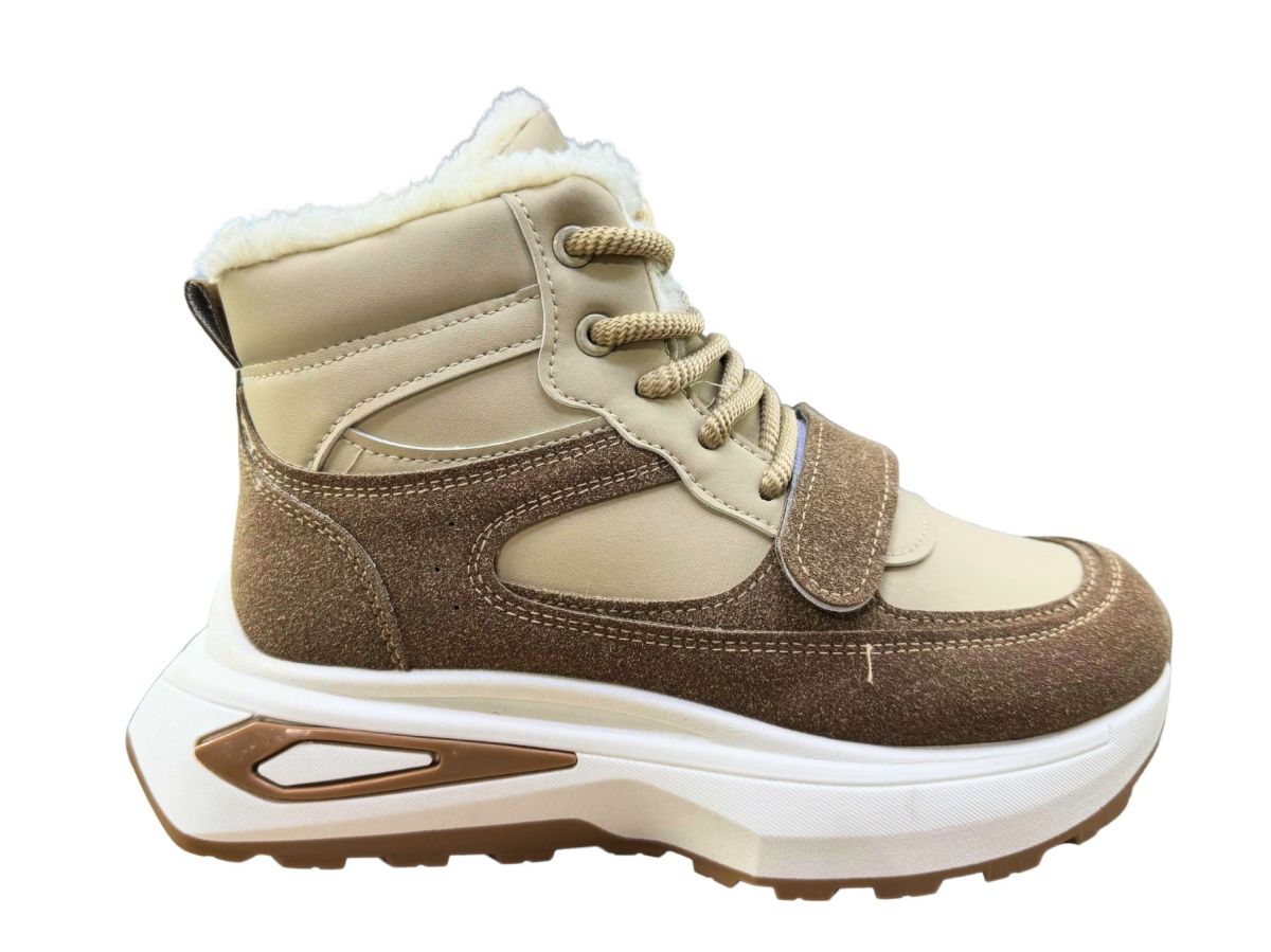 Ghete Iarna Sport-Casual, Dama si Adolescenti, Interior Imblanit, Piele Ecologica , Inchidere Sireturi + Arici, Engross, Marimi 36-41, 8buc/bax