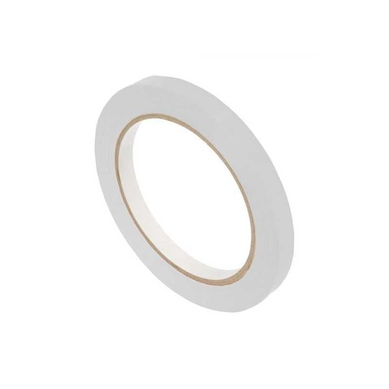 Banda adeziva pentru sigilat pungi, rola 12 mm x 66 m, Alb