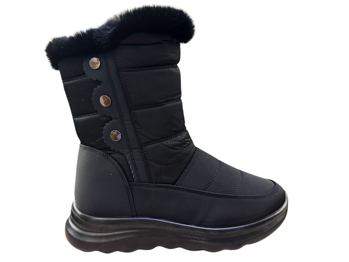 Cizme Iarna Dama, Interior Imblanit, Guler Blana Sintetica Moale, Talpa Antiderapanta, Engross, Marimi 37-42, 8buc/bax