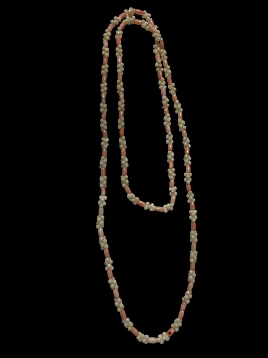 Colier din piatra CORAL, lungime: 60 cm