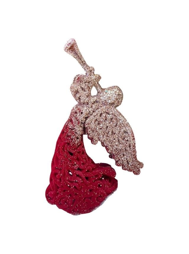 Figurina ornament Engros decoratiune de Craciun, din plastic, 14 cm