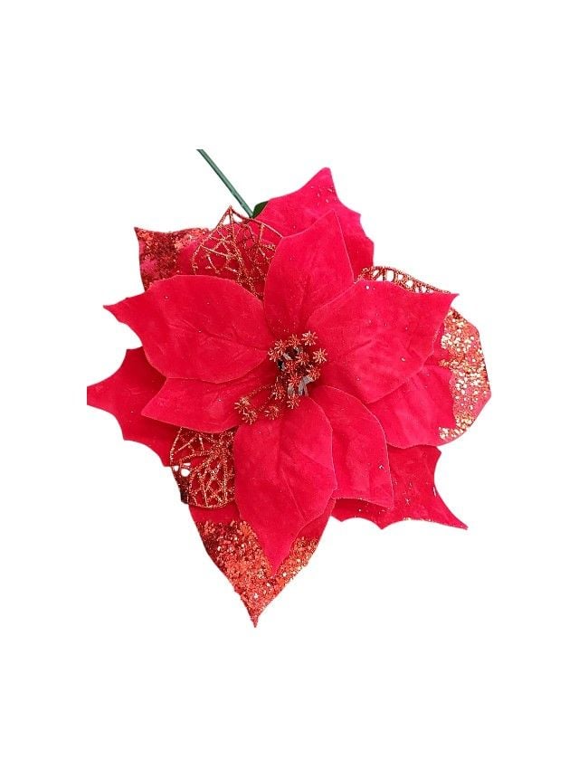 Flori ornament Engros decoratiune de Craciun, din plastic, Craciunite