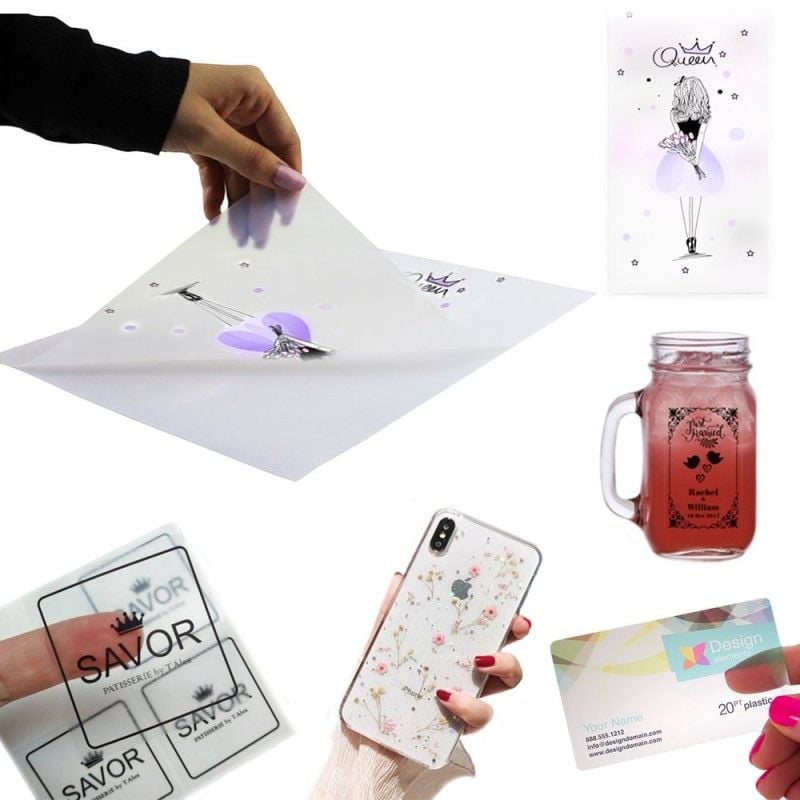 Folie adeziva transparenta printabila inkjet, A4, 20 coli, Procart Engros