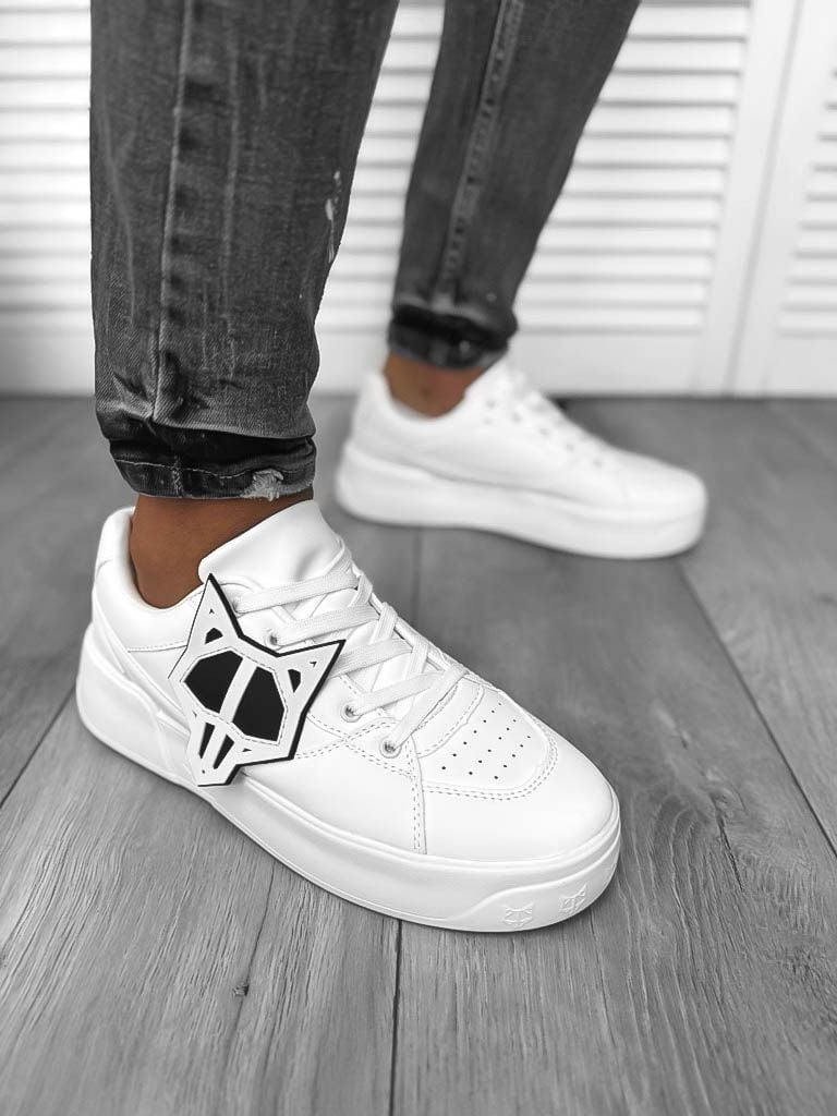Adidasi barbati casual, albi 080 N13