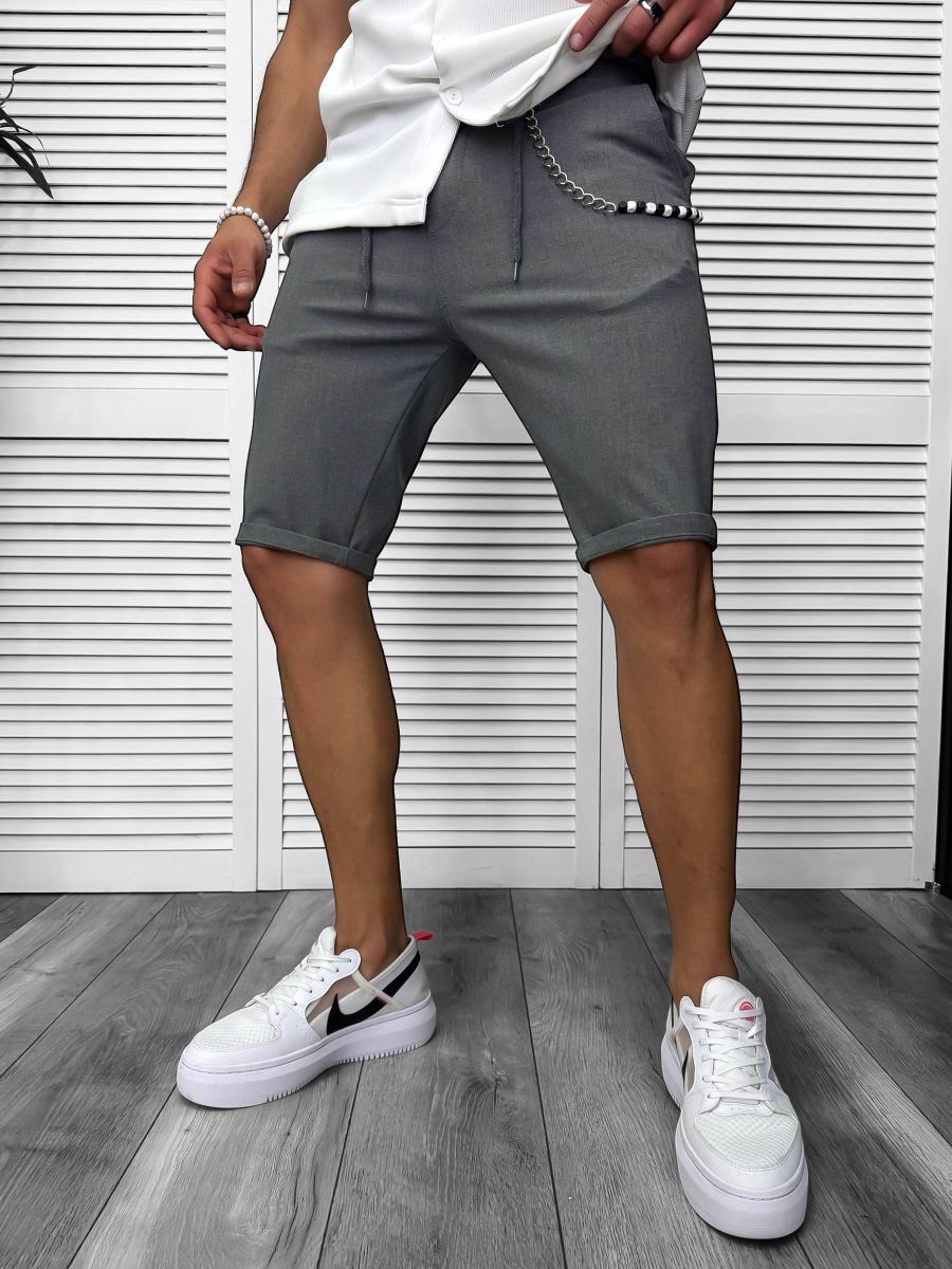 Pantaloni scurti casual, gri 13168   D4-2.4